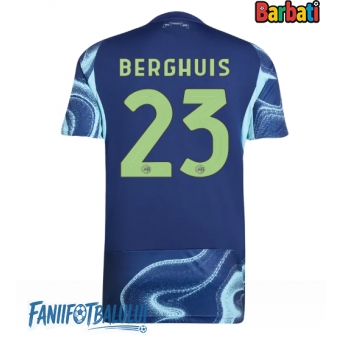 Ajax Steven Berghuis #23 Tricou Fotbal Replică 2025-26 Barbati Deplasare